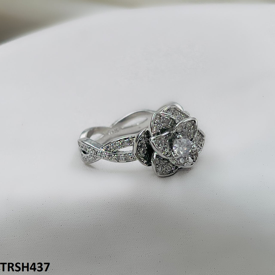 TRSH437 KYC Imp Rose ZIRCON Ring - TRSH