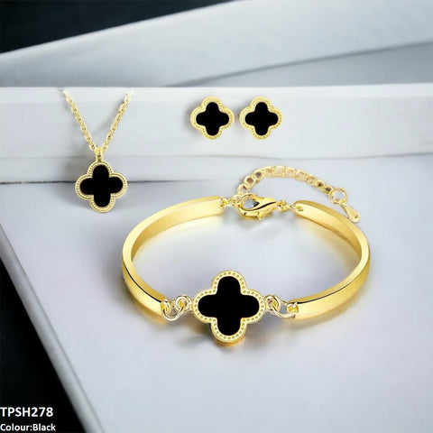 Enhance your style with our TPSH278 ZXS Painted Clover Pendant Set. Made with precision and care, this fashion jewelry set adds a touch of elegance to any outfit. An ideal choice for fashion accessories that are affordable yet stylish, from the trusted TJ Wholesale Pakistan.