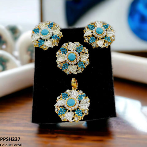 PPSH237 SDQ Flower Pendant Set - PPSH