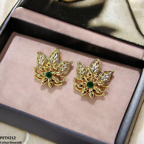 PETH212 MZM Leaf Flower Tops Pair