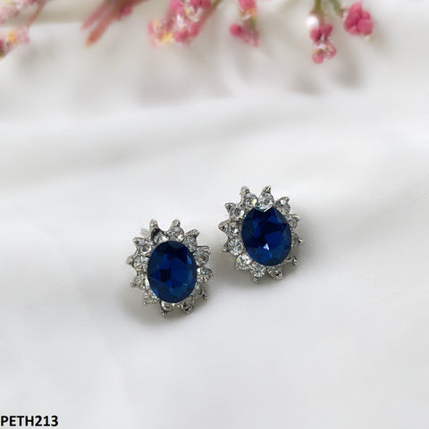 PETH213 SDQ Oval Flower Tops Pair - PETH