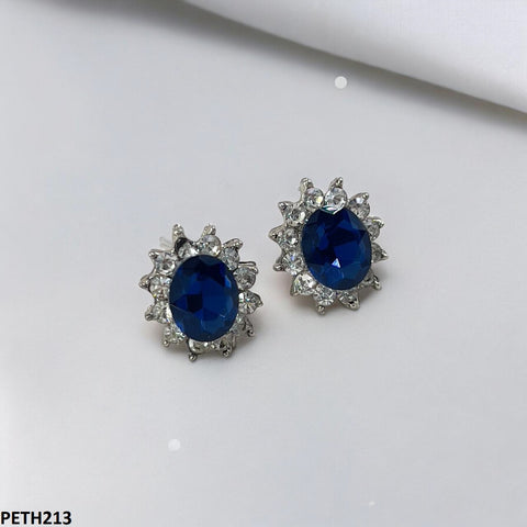 PETH213 SDQ Oval Flower Tops Pair - PETH