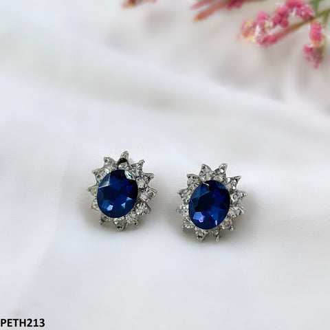 PETH213 SDQ Oval Flower Tops Pair - PETH