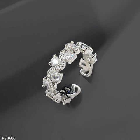 TRSH606 SJS Oval Stone Ring Adjustable - TRSH