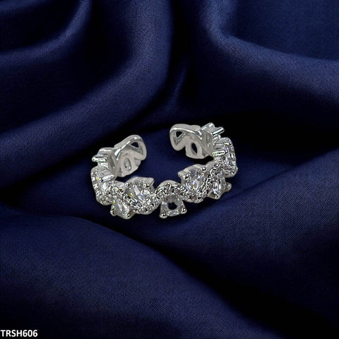 TRSH606 SJS Oval Stone Ring Adjustable - TRSH