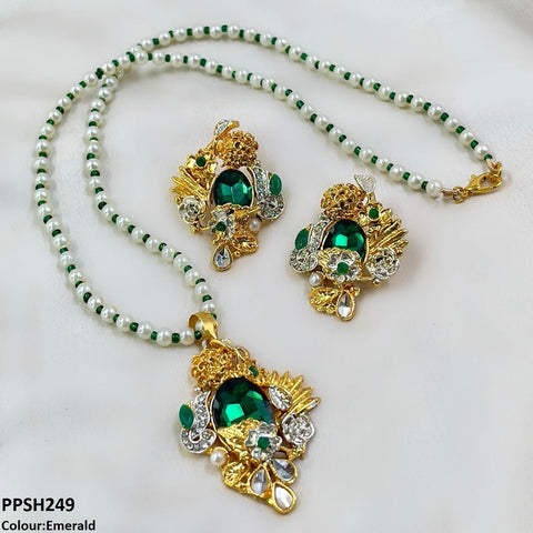 PPSH249 SDQ Oval/Tear Pendant Set - PPSH