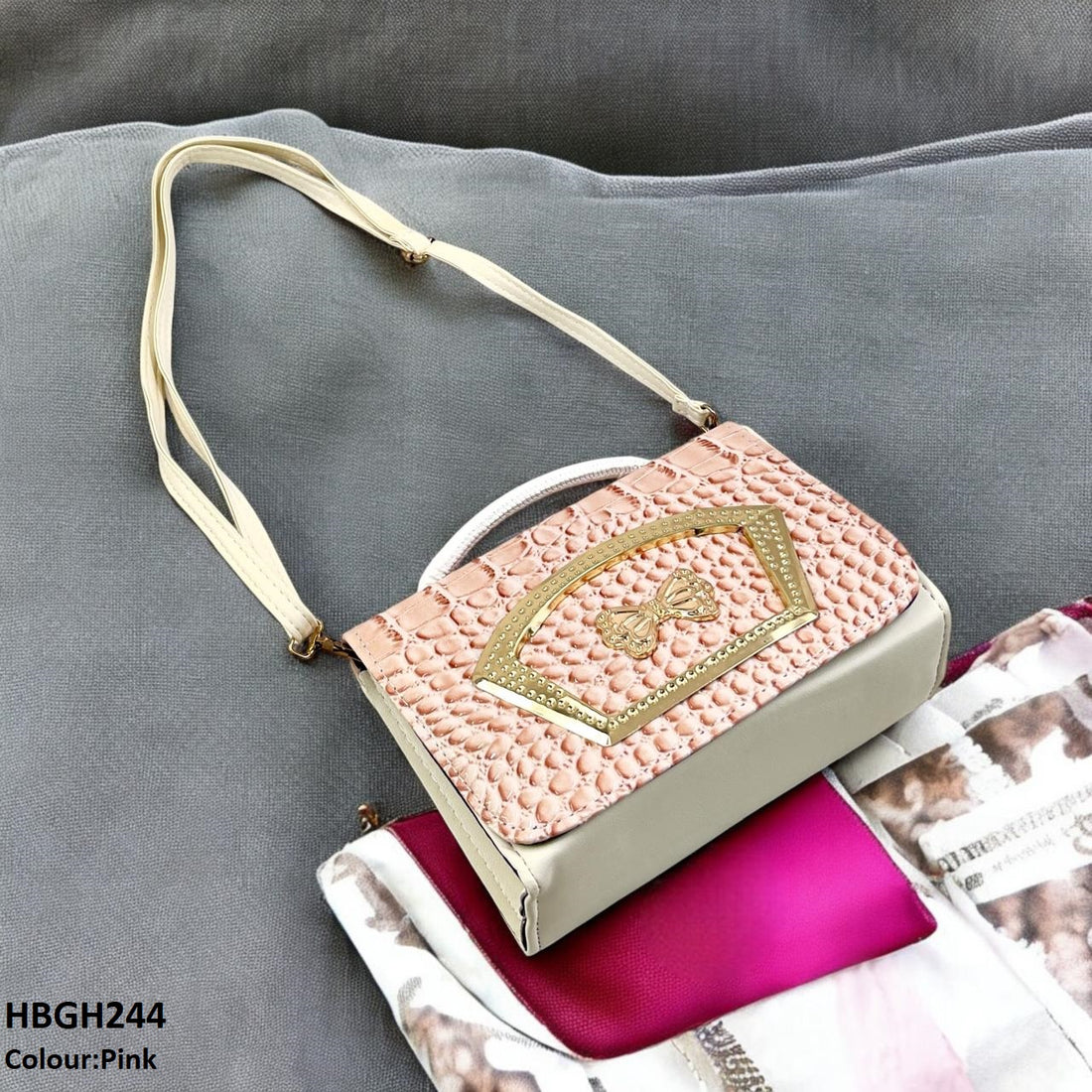 HBGH244 CYG Crocodile Pattern Hand Bag- HBGH