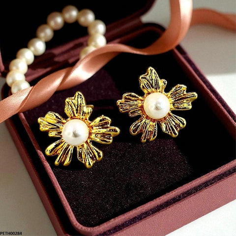 PETH00284 SDQ Pearl Flower Tops Pair - PETH