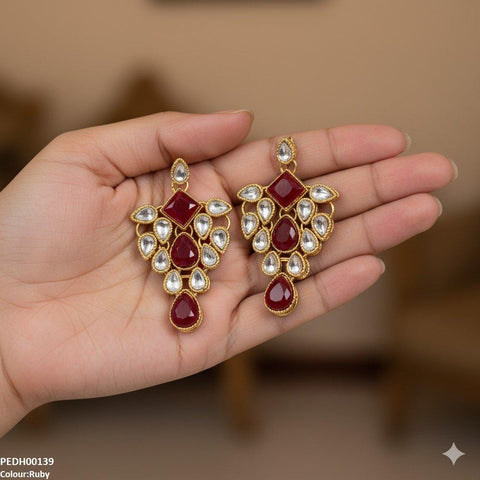 PEDH00139 FRN Tear Drop Earrings - PEDH