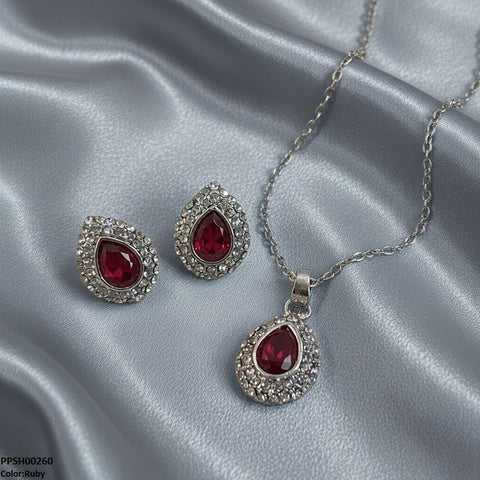 PPSH00260 SDQ Tear Drop Pedant Set - PPSH