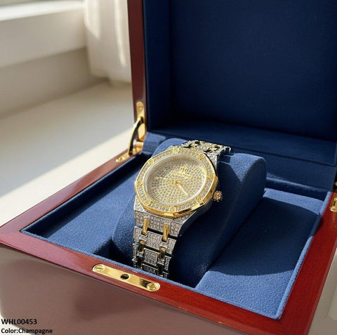 WHL00453 BWS Stone Dial Two Tone Women's Watch - WHL