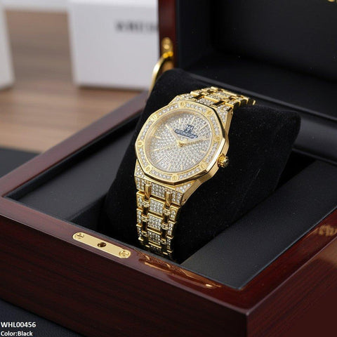 WHL00456 BWS Round Stone Dial Women's Watch - WHL