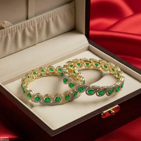 LBH00005 ANI Tear Stone Bangle Set - LBH