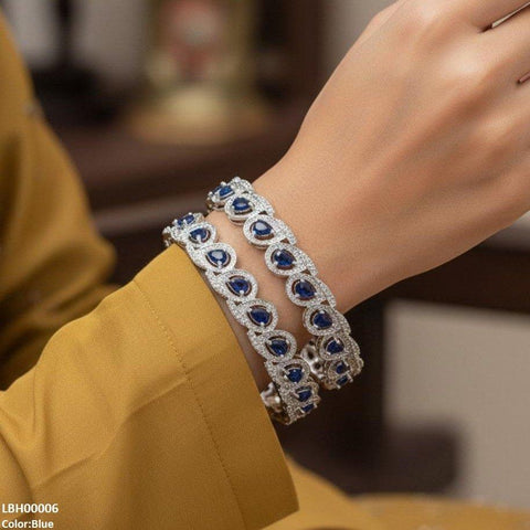 LBH00006 ANI Tear Stone Bangle Set - LBH