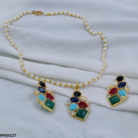 PPSH227 FRN Multi Tear Pendant Set - PPSH