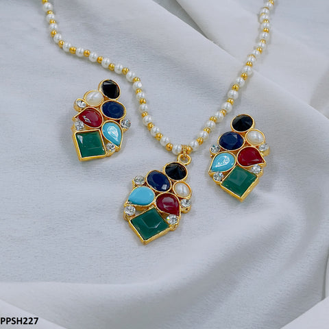 PPSH227 FRN Multi Tear Pendant Set - PPSH