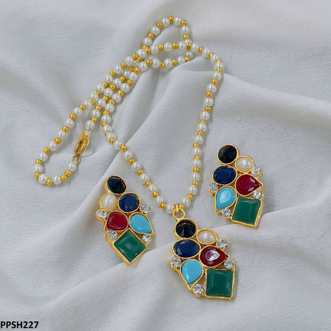 PPSH227 FRN Multi Tear Pendant Set - PPSH