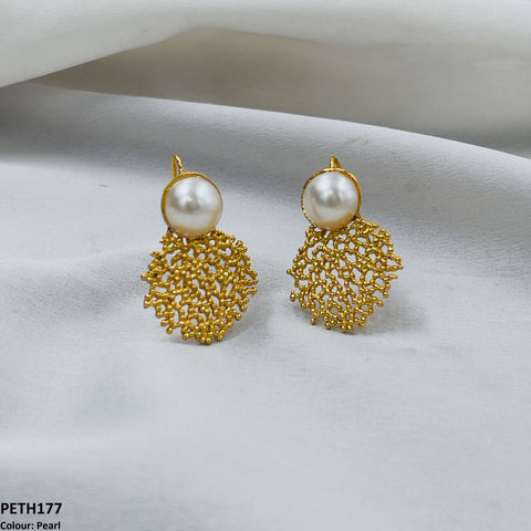 PETH177 FRN Round Ear Tops Pair - PETH