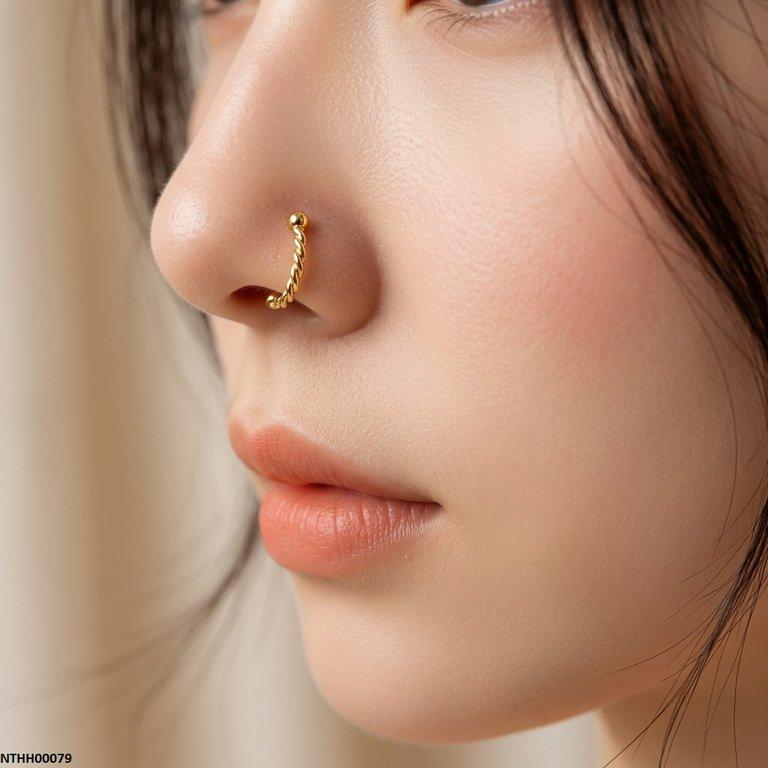 NTHH00079 QWN Stainless Steel Nose Pin - NTHH
