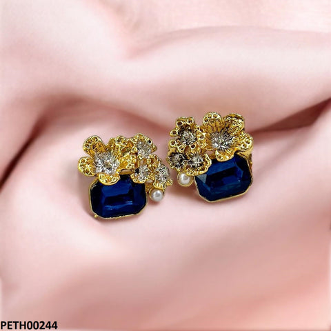 PETH00244 SDQ Rectangle Flower Tops Pair - PETH