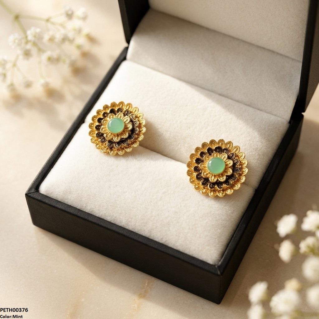 PETH00375 ABD Round Flower Tops Pair - PETH