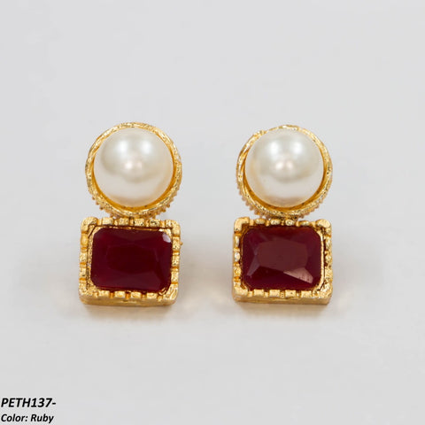 PETH137 SDQ Pearl Cushion Border Tops Pair - PETH