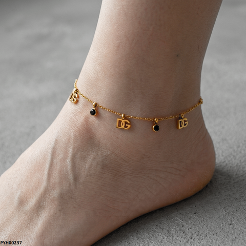 PYH00237 QSJ Stainless Steel Round Anklet - PYH