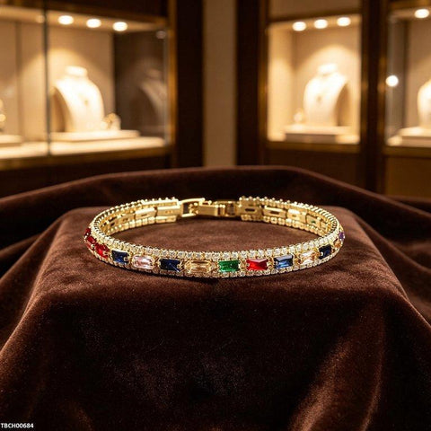 TBCH00684 BYJ Multi Stone Zircon Bracelet - TBCH