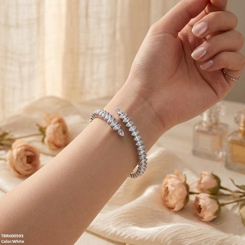 TBRH00593 BYJ Marquise Stone Zircon Bracelet Openable - TBRH