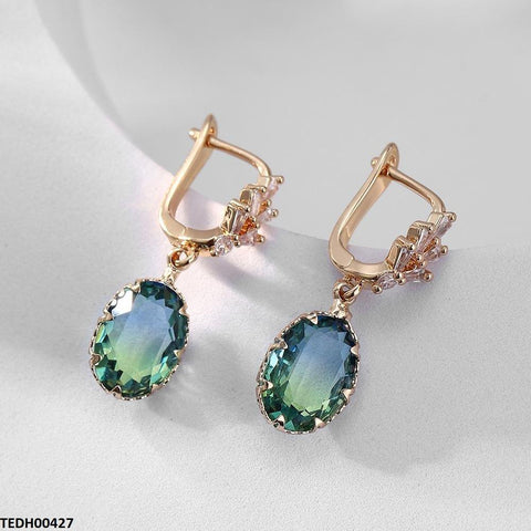 TEDH00427 YLE Oval Drop Earrings - TEDH