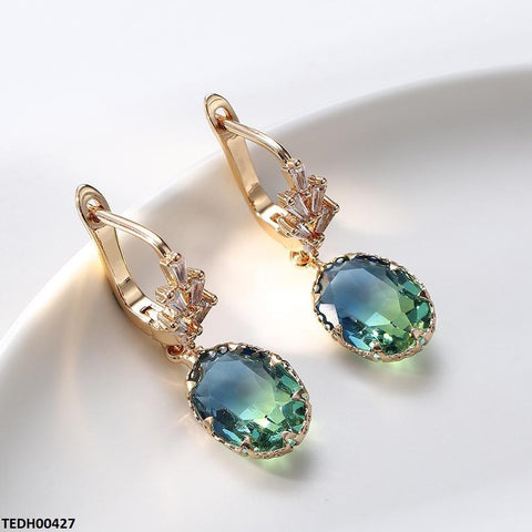 TEDH00427 YLE Oval Drop Earrings - TEDH
