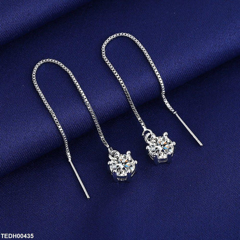 TEDH00435 BLX Round Stone Drop Earrings - TEDH