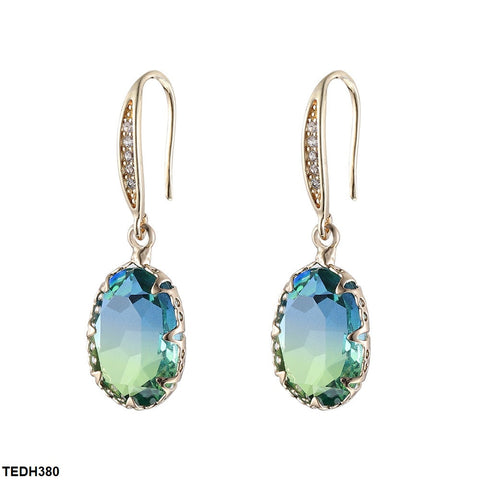 TEDH380 YLE Oval Drop Ear Pair - TEDH