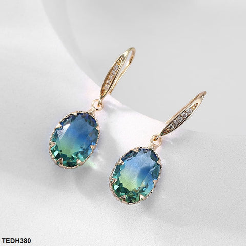 TEDH380 YLE Oval Drop Ear Pair - TEDH