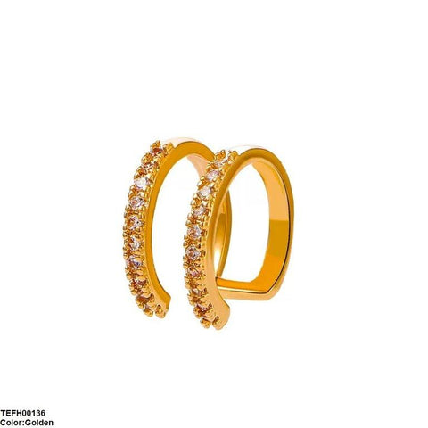 TEFH00136 QWN Round Single Ear Cuff - TEFH