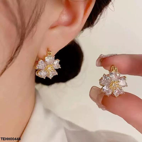 TEHH00448 SIQ Flower Hoops Pair - TEHH