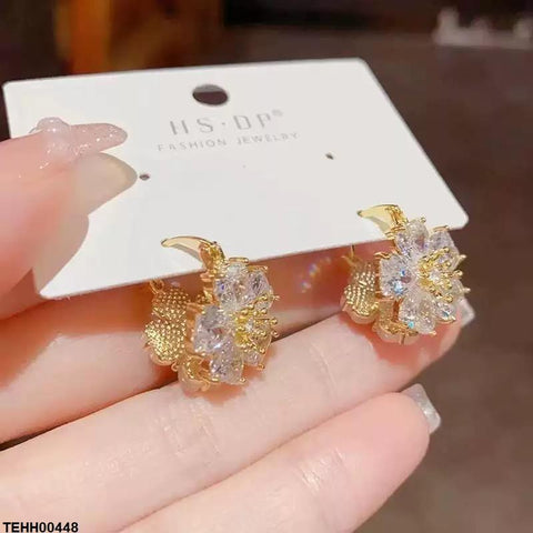 TEHH00448 SIQ Flower Hoops Pair - TEHH