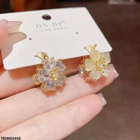 TEHH00448 SIQ Flower Hoops Pair - TEHH