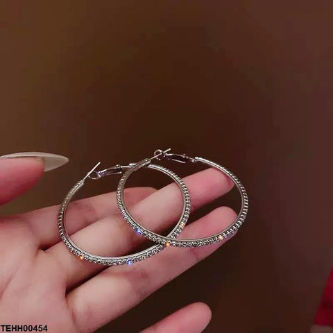 TEHH00454 ZHL Round Drop Hoops Pair - TEHH
