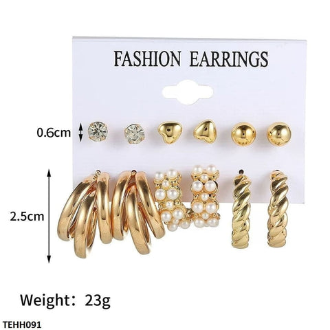 TEHH091 SYB 6 Set Hoops pairs - CEHH