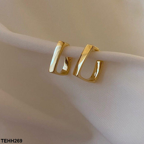 TEHH269 SYB Curb Ear Hoops Pair - TEHH