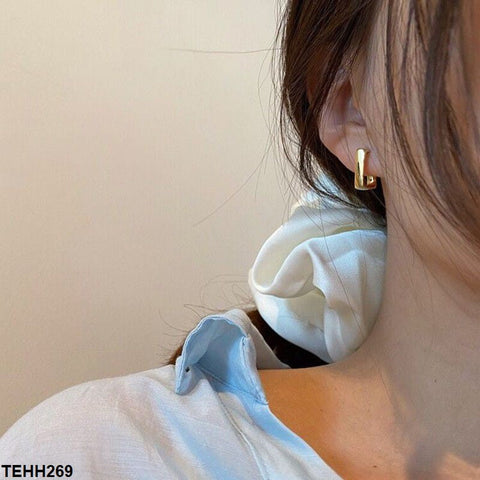 TEHH269 SYB Curb Ear Hoops Pair - TEHH
