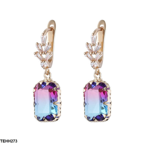 TEHH273 YLE Radiant Drop Ear Hoops Pair - TEHH