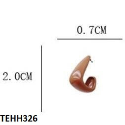 TEHH326 LSH Curb Ear Hoops Pair - CEHH