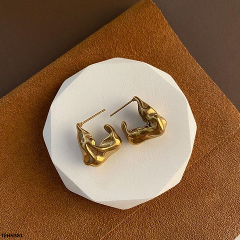 TEHH381 YYE Ear Hoops Pair -CEHH