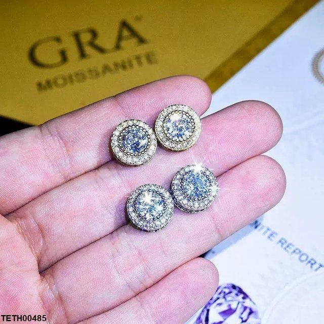 TETH00485 JJF Round Stone Tops Pair - TETH