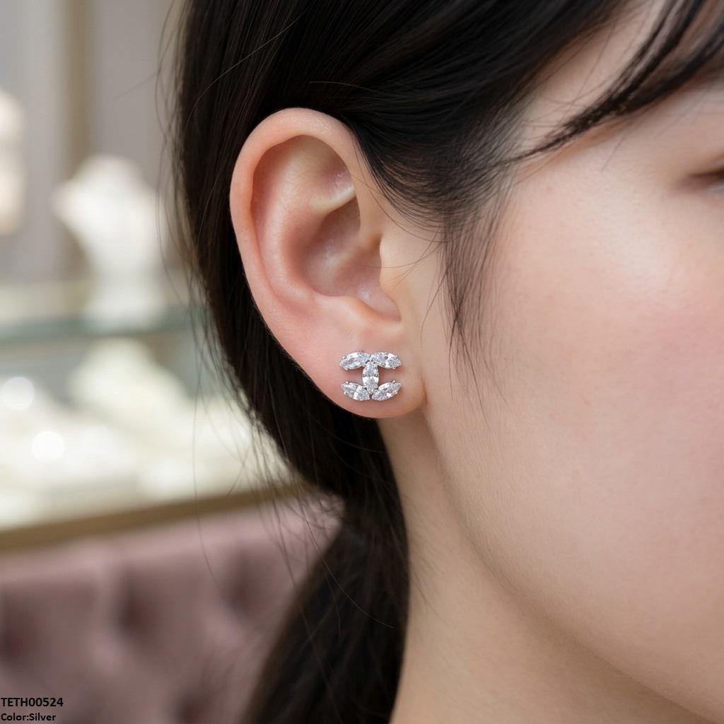 TETH00524  DDJ Marquis ZIRCON Stone Tops Pair - TETH