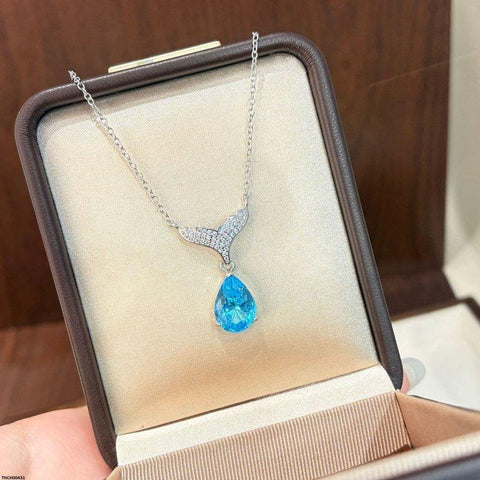 TNCH00431 CJD Fish Tail/Tear Drop Necklace - TNCH
