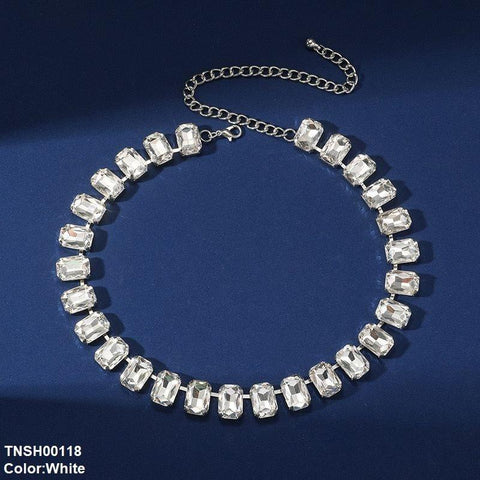 TNSH00118 YJJ Rectangle Link Necklace - TNSH