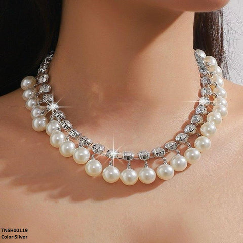 TNSH00119 YJJ Pearl Beads  Necklace - TNSH